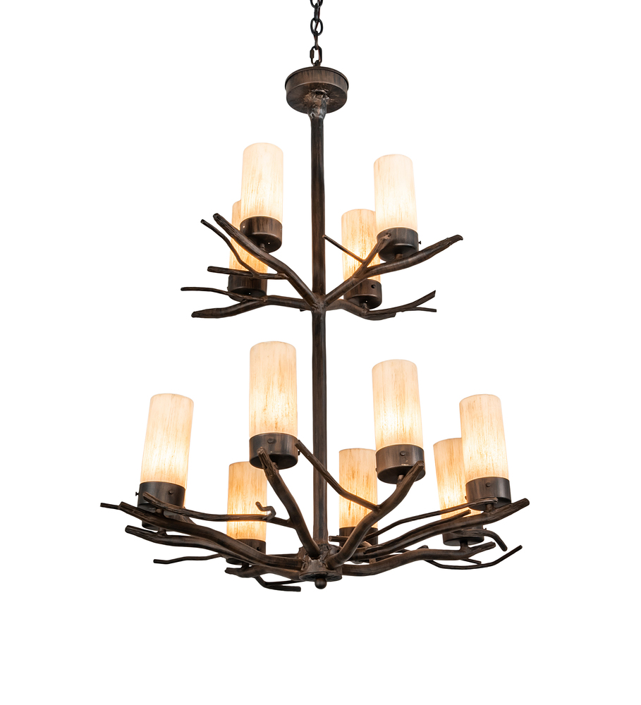 30" Wide Winter Solstice 12 Light Chandelier