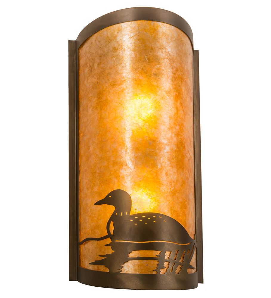 9" Wide Loon Wall Sconce
