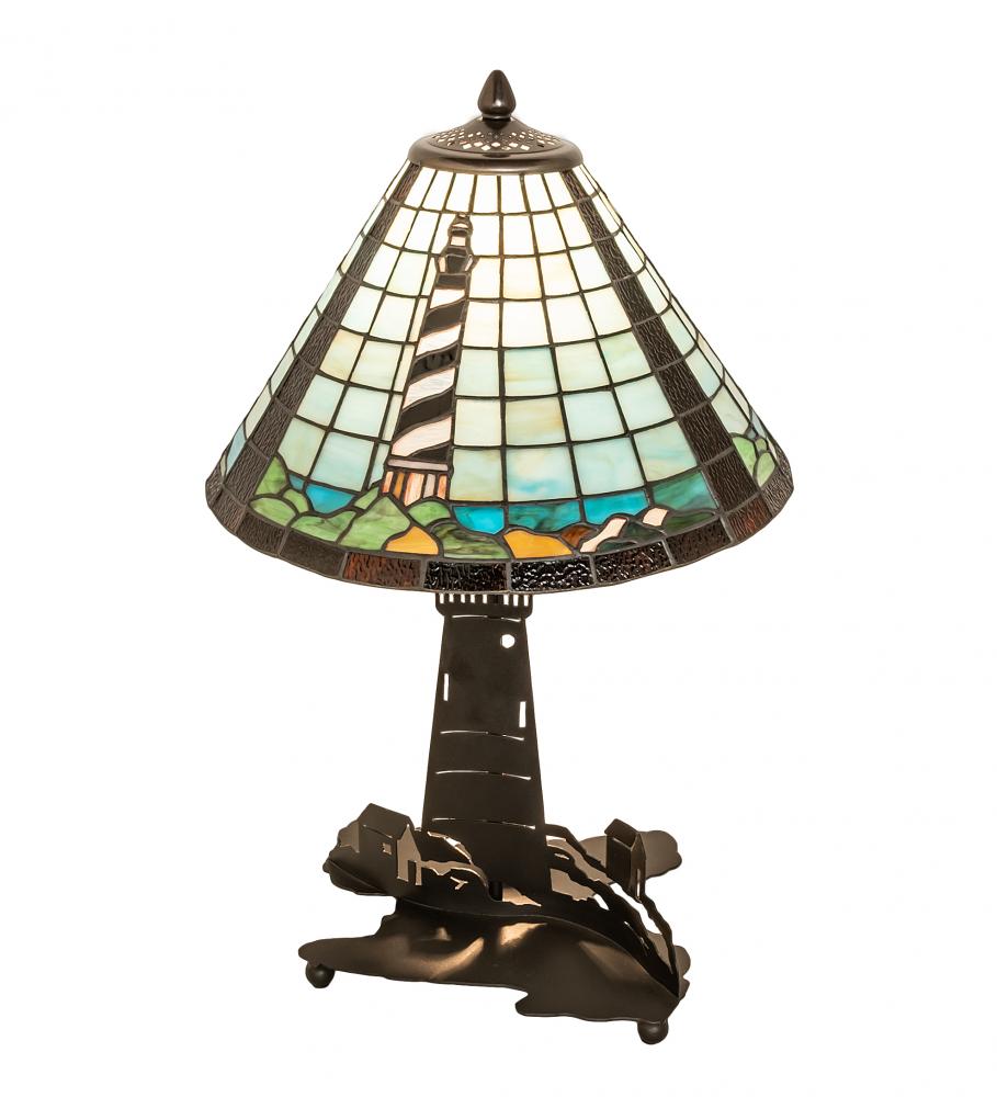 22.5" High Lighthouse Double Lit Table Lamp