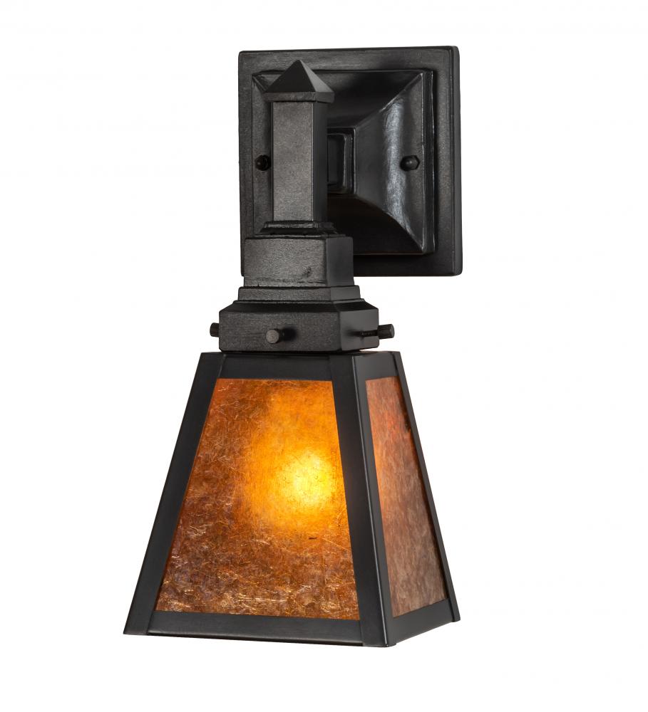 6" Wide Mission Prime Wall Sconce