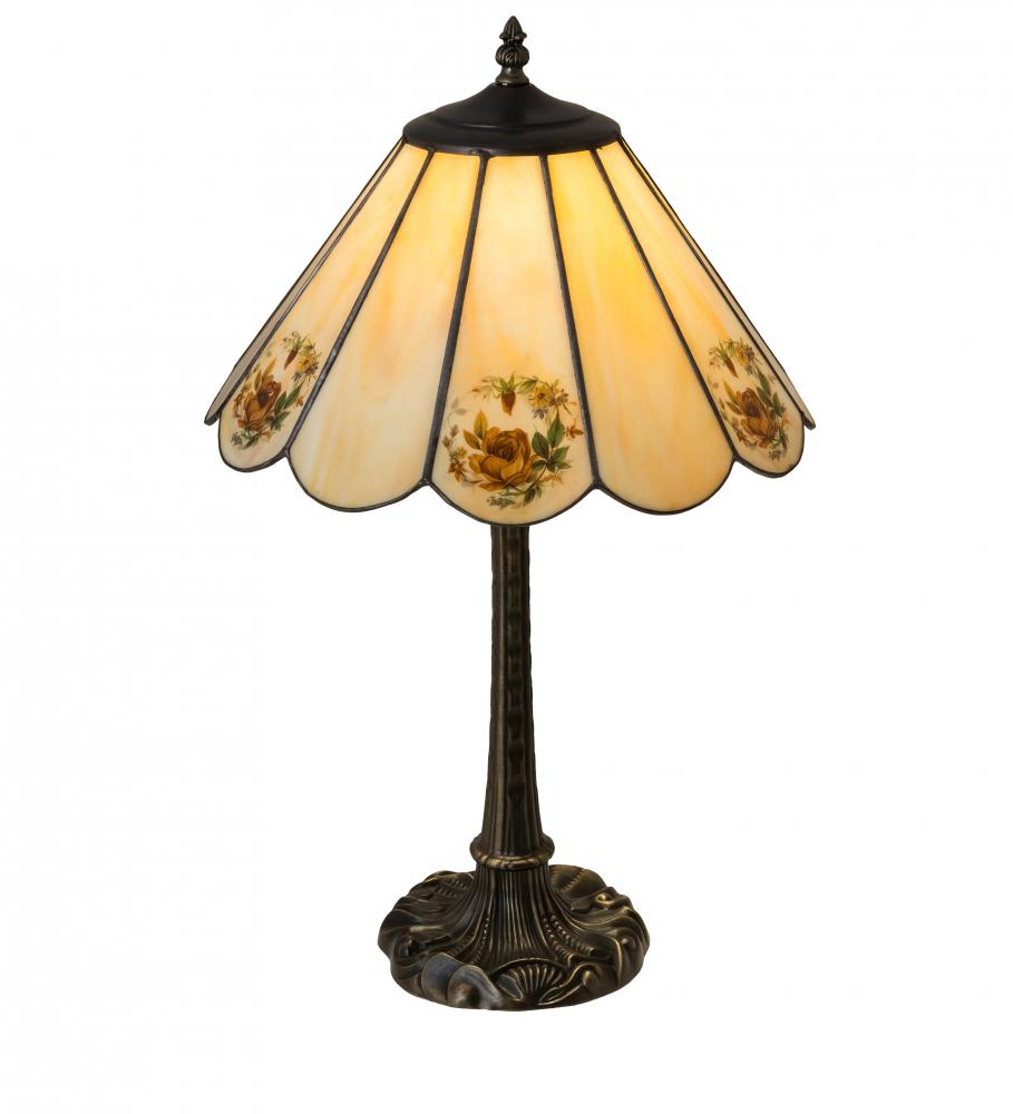 21" High Roses Table Lamp