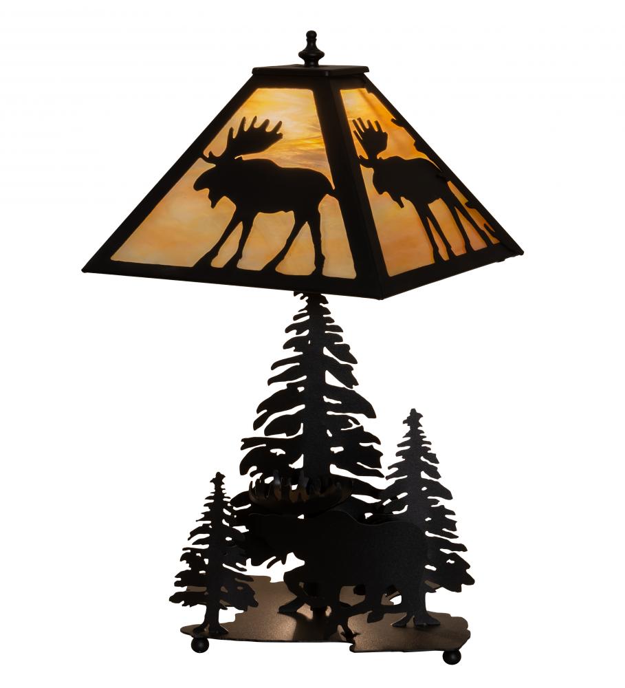 21" High Moose on the Loose Table Lamp