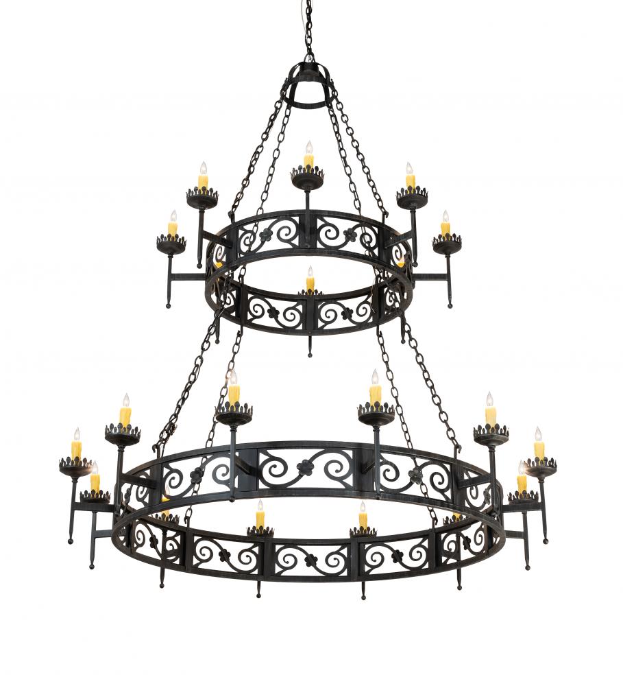 66" Wide Majella 20 Light Two Tier Chandelier