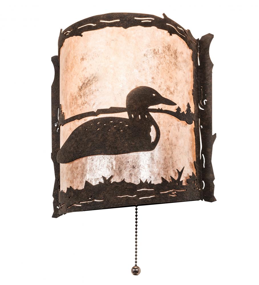 9" Wide Loon Right Wall Sconce