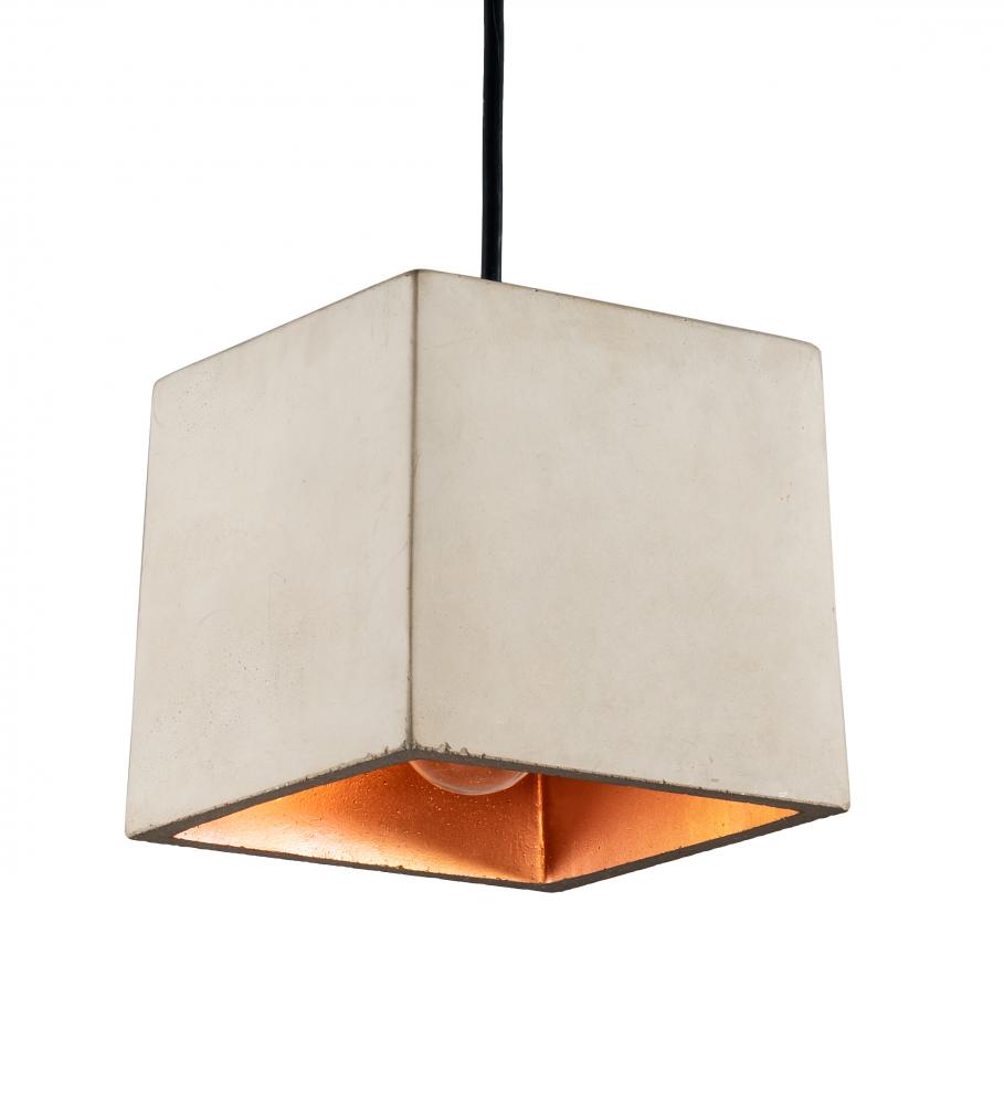 6" Square Basix Pendant