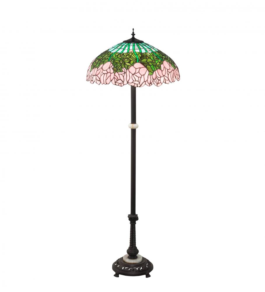 62" High Tiffany Cabbage Rose Floor Lamp
