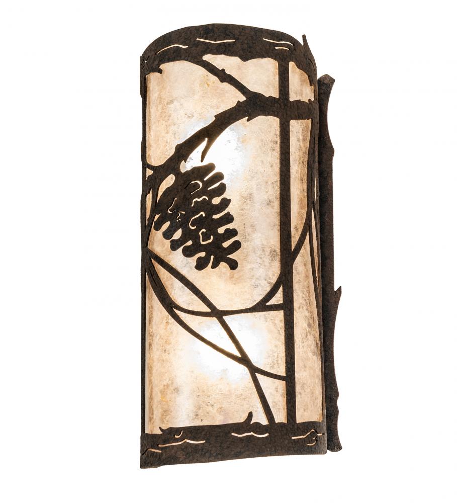 6" Wide Whispering Pines Left Wall Sconce