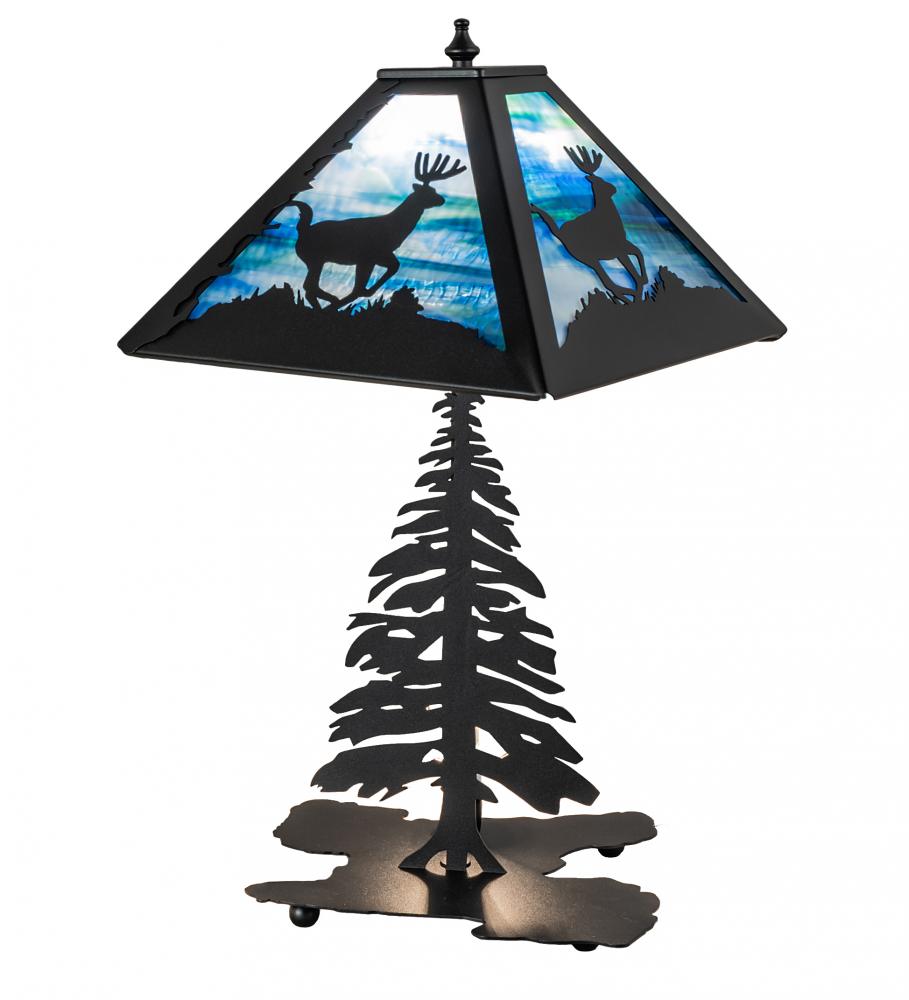 22" High Lone Deer Table Lamp