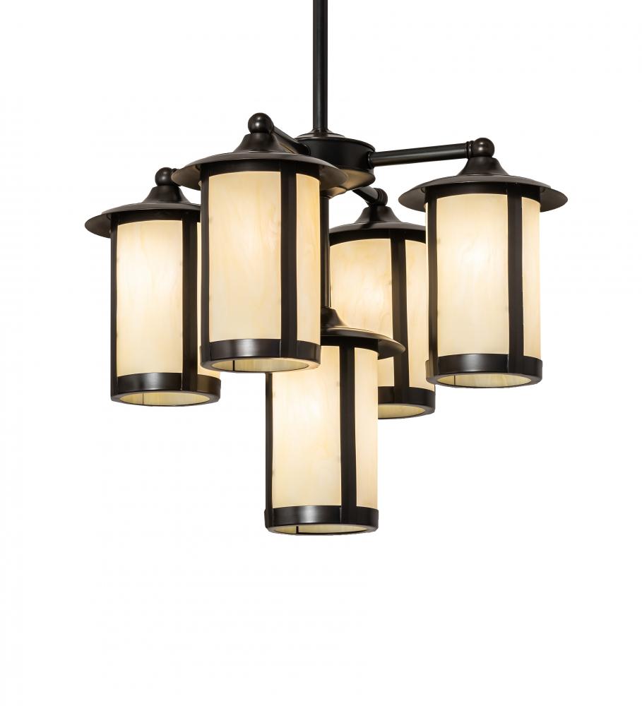 24" Wide Fulton 5 Light Chandelier