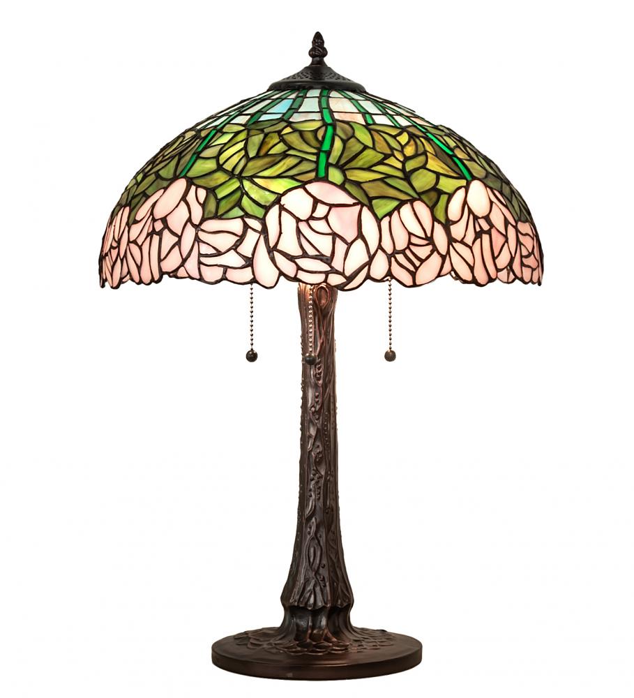 22" High Tiffany Cabbage Rose Table Lamp