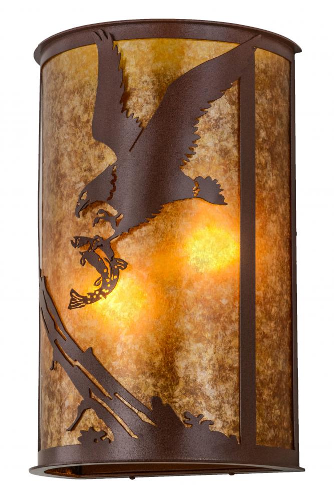 13" Wide Strike of the Eagle Wall Sconce