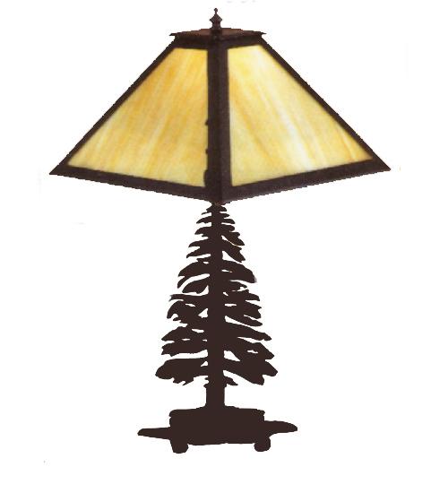 21"H Tall Pines Table Lamp