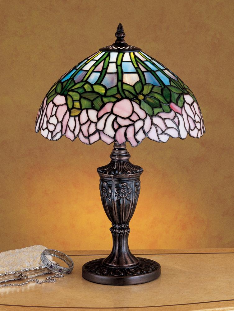 18" High Tiffany Cabbage Rose Accent Lamp