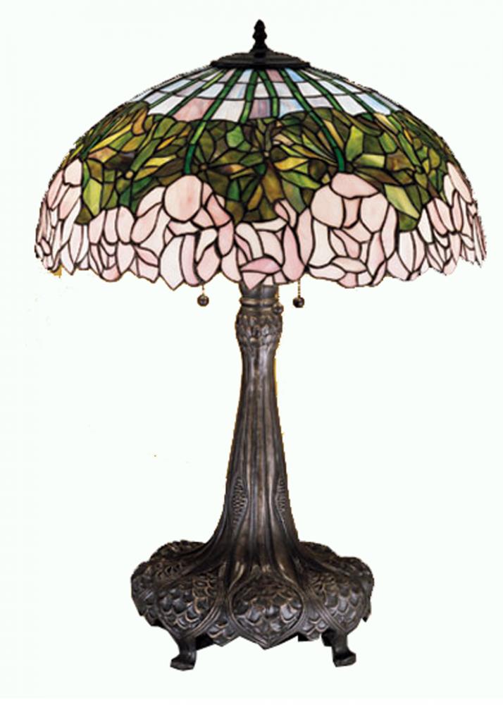 31" High Tiffany Cabbage Rose Table Lamp