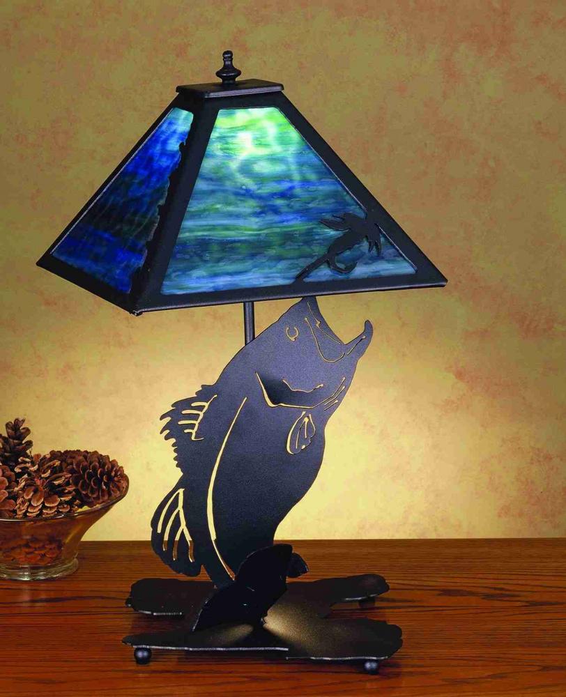 21"H Leaping Bass Table Lamp