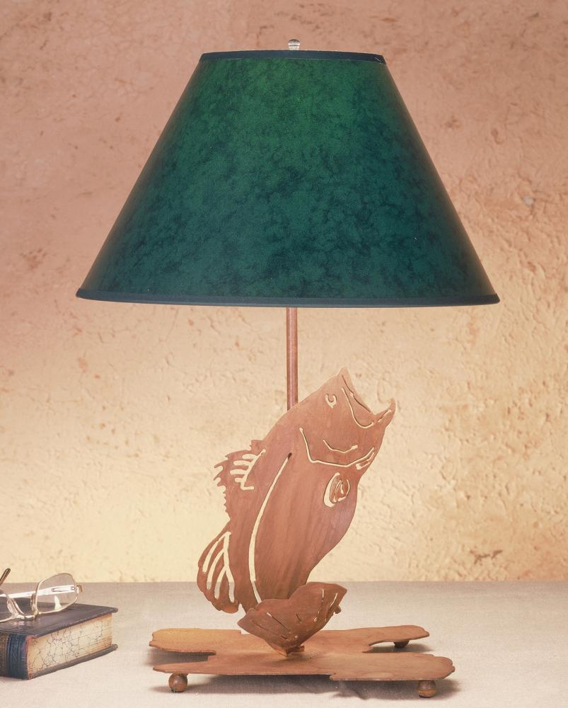 13.5"H Leaping Bass Table Lamp