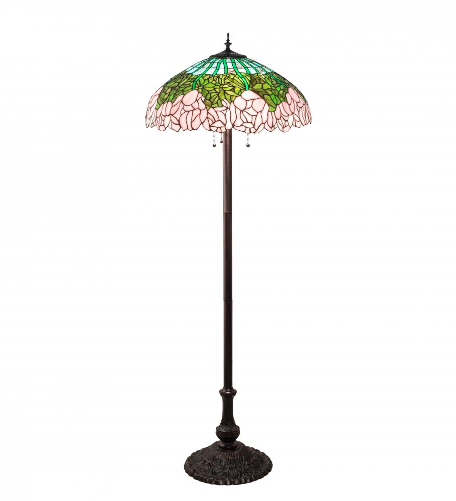 62" High Tiffany Cabbage Rose Floor Lamp