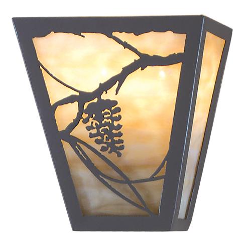 7"W Whispering Pines Wall Sconce
