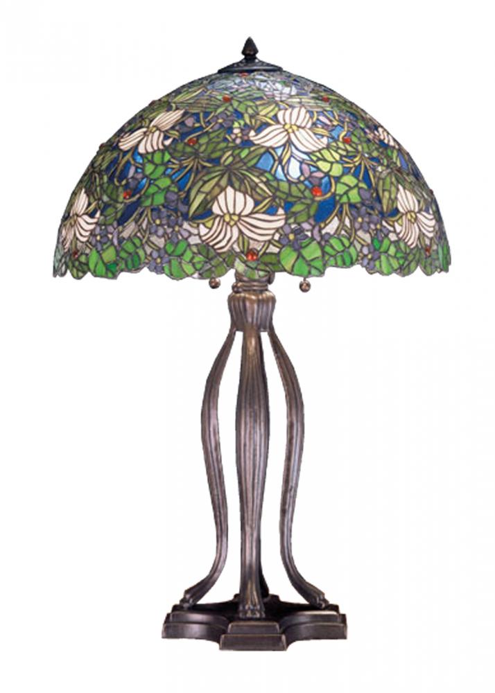 30"H Trillium & Violet Table Lamp