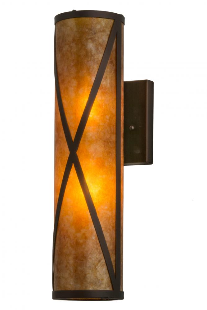 5" Wide Saltire Craftsman Wall Sconce