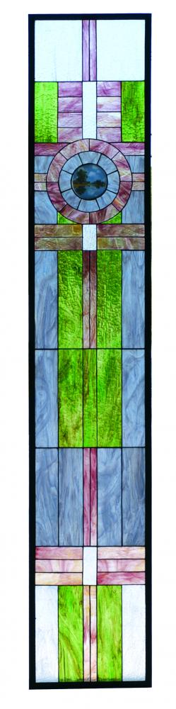 15.25"W X 83.75"H Maxfield Parrish Custom Stained Glass Window