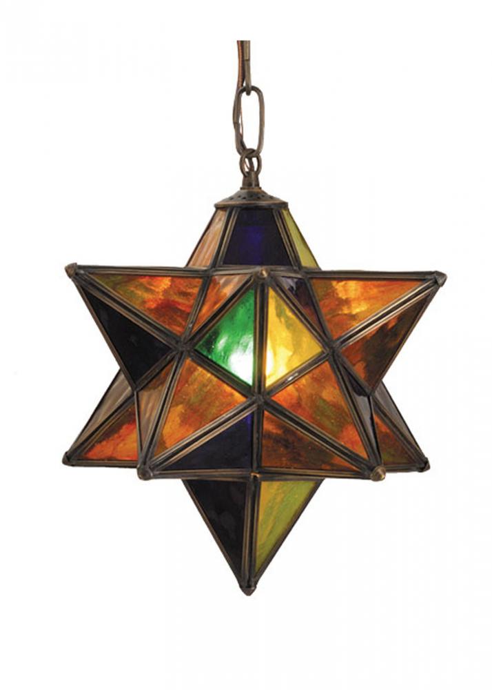 12" Wide Moravian Star Pendant