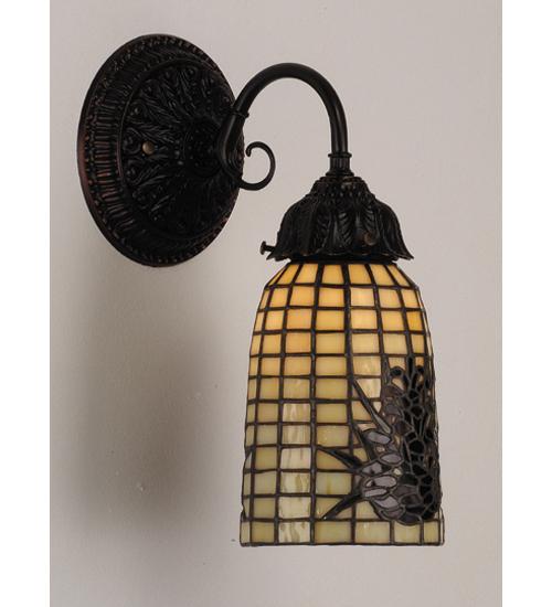 5" Wide Pine Barons Wall Sconce