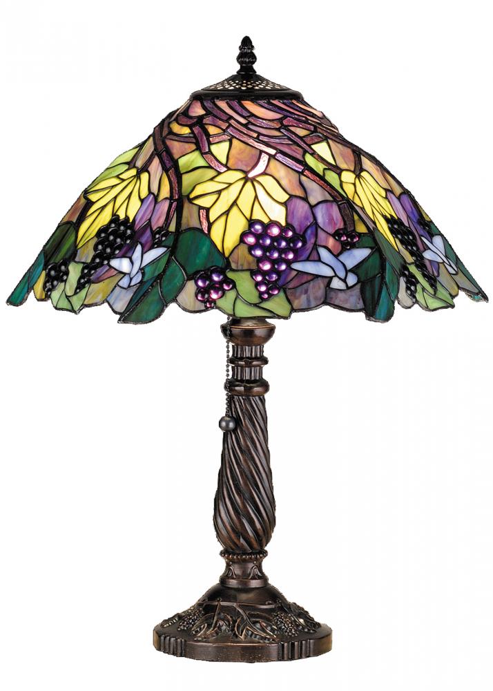 22" High Spiral Grape Table Lamp