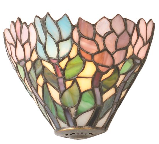 7" Wide Wisteria Wall Sconce