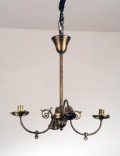 Meyda White 101797 - 25"L Revival Gas & Electric 4 LT Oblong Chandelier Hardware