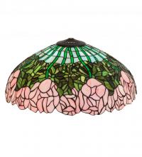 Meyda White 10337 - 22" Wide Tiffany Cabbage Rose Shade