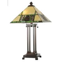 Meyda White 103380 - 24" High Pinecone Ridge Table Lamp
