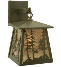 Meyda White 106038 - 7"W Stillwater Tall Pines Hanging Wall Sconce