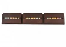 Meyda White 106315 - 36" Wide Moss Creek Stepping Stone 3 Light Vanity Light