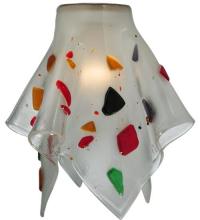 Meyda White 110141 - 9" Wide Handkerchief Bam Bam Shade