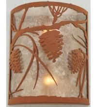 Meyda White 110930 - 10"W Whispering Pines Wall Sconce