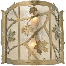 Meyda White 111643 - 15"W Maple Leaf Wall Sconce