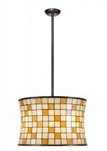 Meyda White 113440 - 20"W Hilton Barrel Pendant