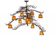 Meyda White 113655 - 48" Wide Pine Branch Valley View 12 Light Chandelier