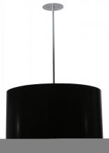 Meyda White 113851 - 32"W Cilindro Black Paper Pendant