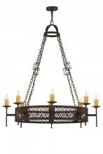 Meyda White 115209 - 48"W Toscano 8 LT Chandelier