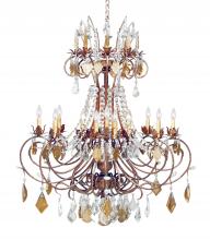 Meyda White 115456 - 42" Wide Minuet 16 Light Chandelier