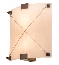 Meyda White 115590 - 12"W Maxton Wall Sconce