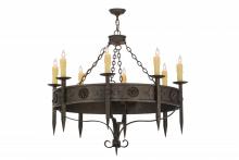 Meyda White 115641 - 42"W Calandra 8 LT Chandelier