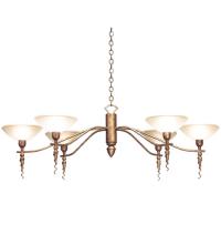 Meyda White 115730 - 60" Long Blanca 6 Light Chandelier