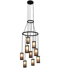 Meyda White 115771 - 35"W Cartier 9 LT Chandelier