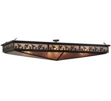 Meyda White 115916 - 80"L Ducks in Flight Oblong Semi-Flushmount