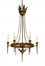 Meyda White 116297 - 24" Wide Amaury 6 Light Chandelier