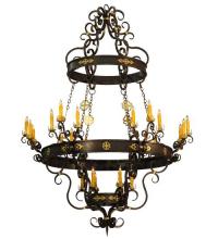 Meyda White 116669 - 72"W Santino 24 LT Chandelier