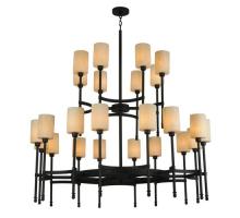 Meyda White 118829 - 60"W Fantasy 24 LT Two Tier Chandelier